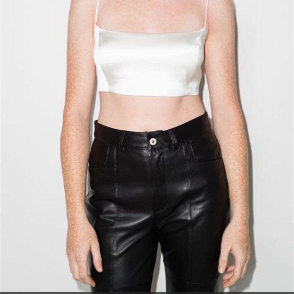 NWT Gauge81 Java Light Pink Spaghetti Strap Crop Top Size Medium - Picture 10 of 11